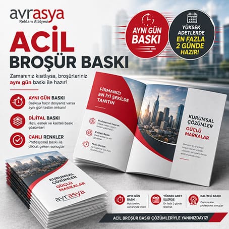 Acil Broşür Baskı